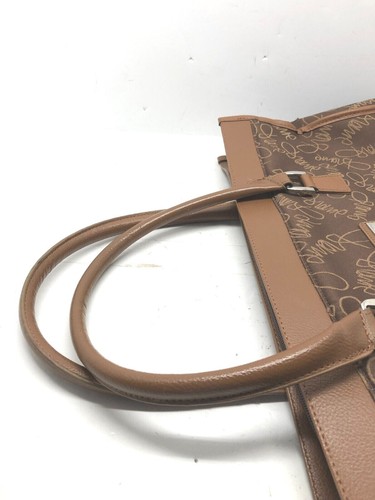DVF Studio Weekender Duffle Bag Monogram Luggage Brown Diane Von Furstenberg - Picture 5 of 12