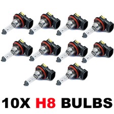 10 x Brand New H8 708 HEADLAMP HEADLIGHT FOG CAR ANGEL EYE BULBS 12v 35w