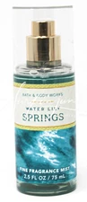 Bath Body Works Water Lily Springs Fragrance Body Spray Mist Splash 2.5oz Travel