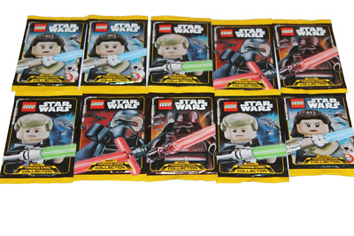 10 BOOSTER  LEGO STAR WARS -50stk TRADING CARDS SERIE 1-UNGEÖFFNET-NEU