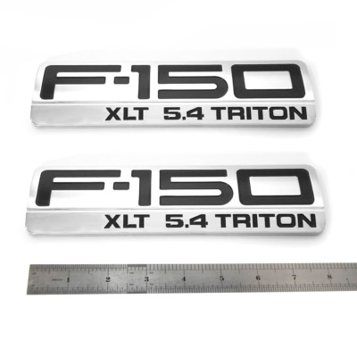 #ad #ad 2pack OEM 2004 2018 F 150 XLT 5.4 Triton Chrome Emblem for Badges PAIR NEW F150 $14.42
