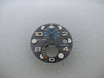CLERC Hydroscaph GMT 1000 M Zifferblatt, Power Reserve, watch dial