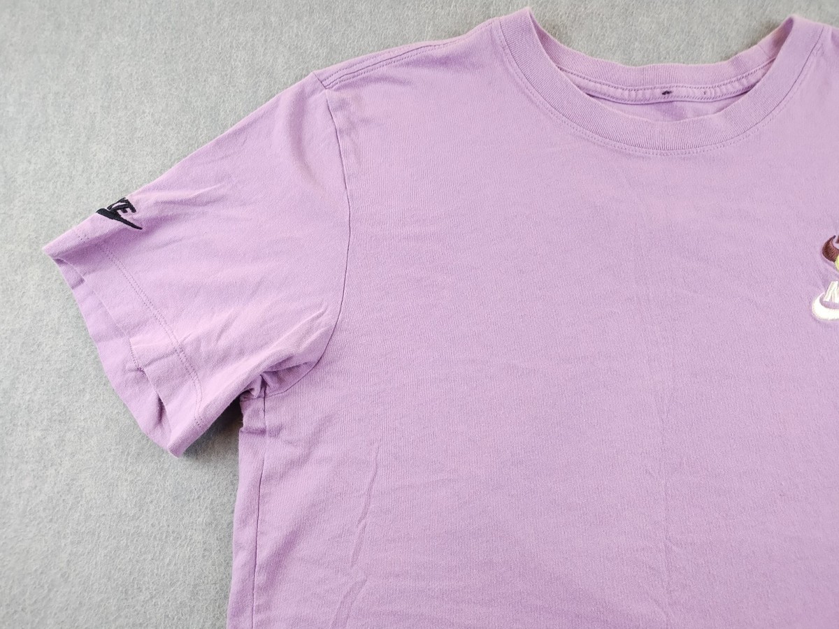 Nike The Nike Tee Shirt Mens Sm Purple Multiple Embroidered Nike The Nike Tee Shirt Mens Sm Purple Multiple Embroidered