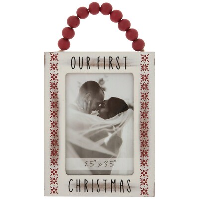 Our First Christmas Picture Frame Ornament 2.5 in x 3.5 in