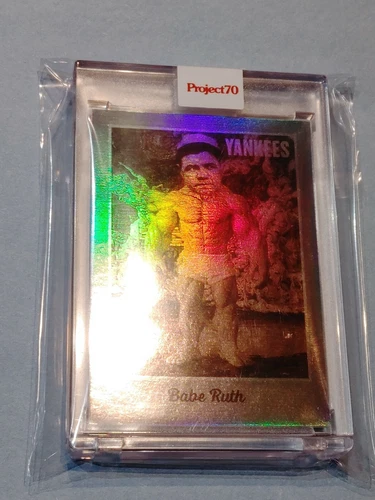TOPPS Project 70 Babe Ruth Rainbow Foil 3/70 Jersey Number Ron English 107