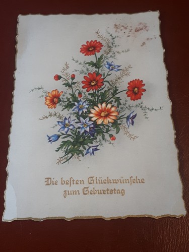 Alte AK Die besten Glückwünsche zum Geburtstag 1958