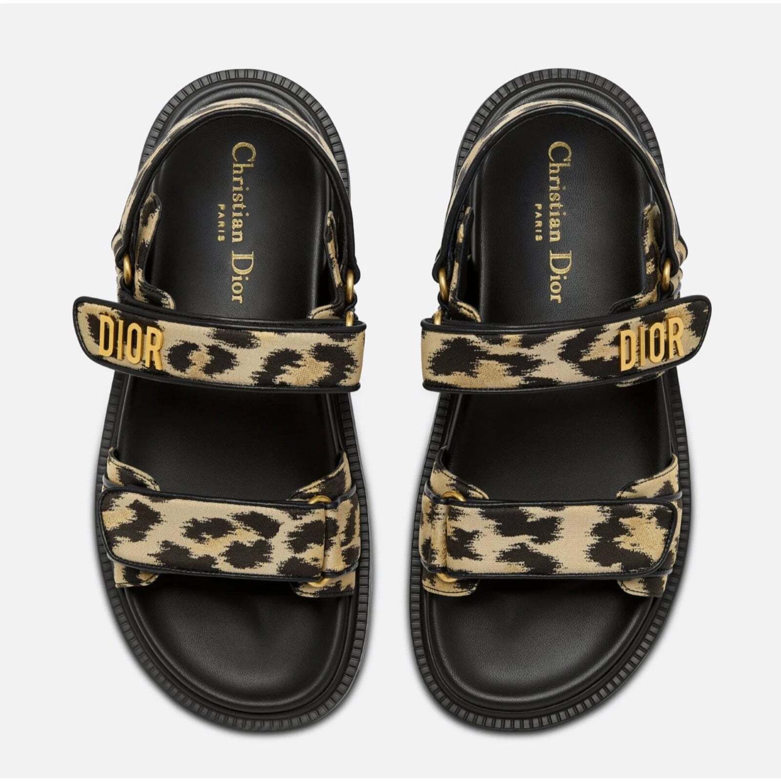 christian dior leopard sandals
