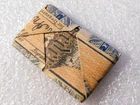 Civil War Confederate 5 Dollar Bill Folded Trench Art Confederate $5.00 Bill?