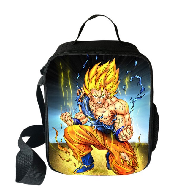 Custom DragonBall Z Son Goku Insulated Tote Shoulder Lunchbox Picnic