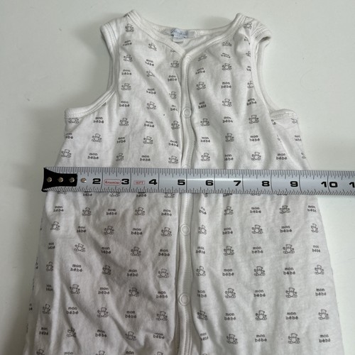 Jacadi Paris Infant Girls 6 Months Mon Bebe Romper Fully Lined Snap Cotton - 第 6/10 張圖片