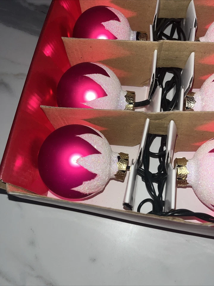 FDL Christmas 20 Large Glass Ball Set Lights - Image 4 of 4
