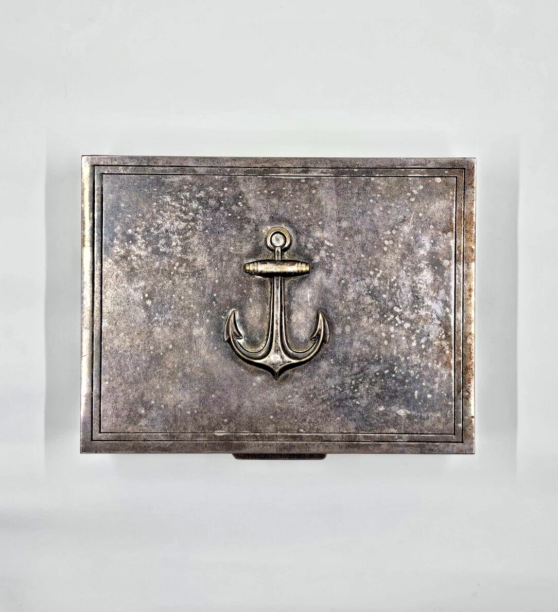 Ancien Christian Dior   Boîte à ancre en argent