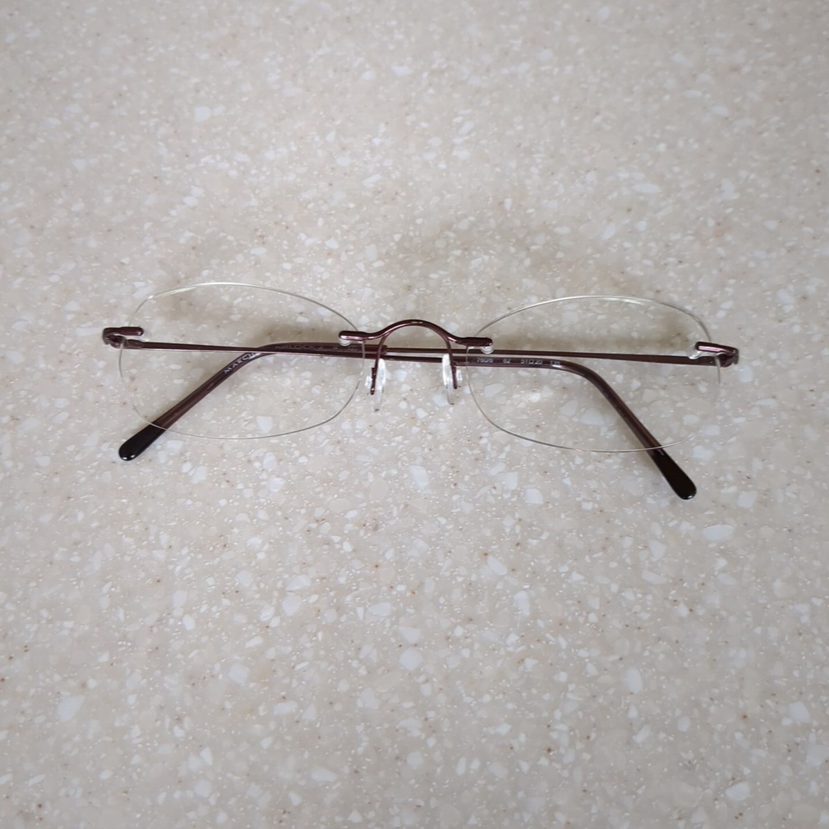MARCHON AIRLOCK 2 760/6 Rimless Frames Burgundy 51-20-135 | eBay display picture 1
