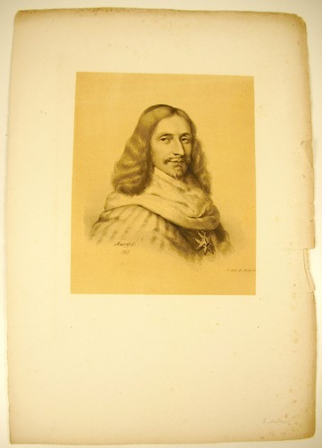 LITHOGRAPHIE de J-B MAUZAISSE 1823: Armand Jean du Plessis Cardinal de Richelieu - Photo 2 sur 2