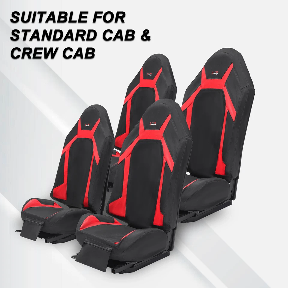 1680D UTV Seat Covers W/ Pocket for Polaris RZR XP 1000 2014-2023/RZR RS1 18-22 - Image 3 of 3