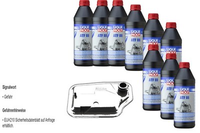 9 L Liqui Moly ATF III FEBI Getriebeölfilter für Mazda Demio 1.5 16V