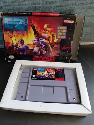 Clay Fighter 2 SUPER NINTENDO SNES GAME CARTRIDGE & BOX