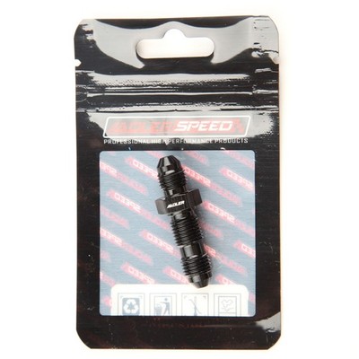 NEW BLACK -3AN AN3 Straight Bulkhead Adpater Aluminum Fuel Oil Fitting US SHIP