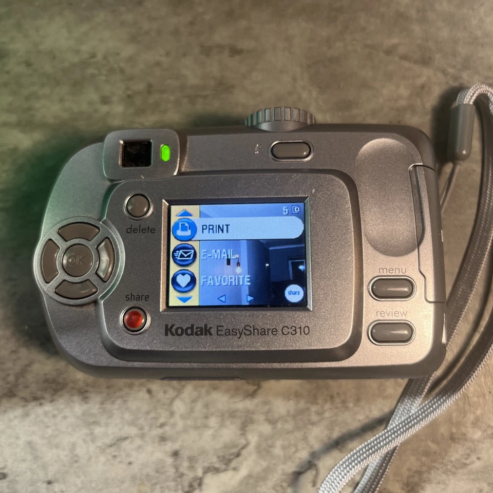 Kodak EasyShare C310 4MP Compact Digital Camera - Silver - Tested & Working - Image 2 of 4