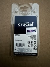 Crucial 16GB DDR5-4800 SO-DIMM Laptop Memory Modules (1x16GB) RAM