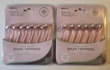 Vivitar Simply Beautiful Easy Glide Bikini Trimmers Disposable Razors 6 Ct - Lot