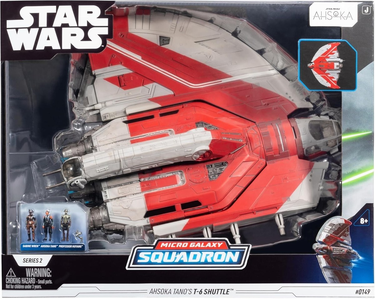 Star Wars Micro Galaxy Squadron Ahsoka Tano's T-6 Jedi Shuttle