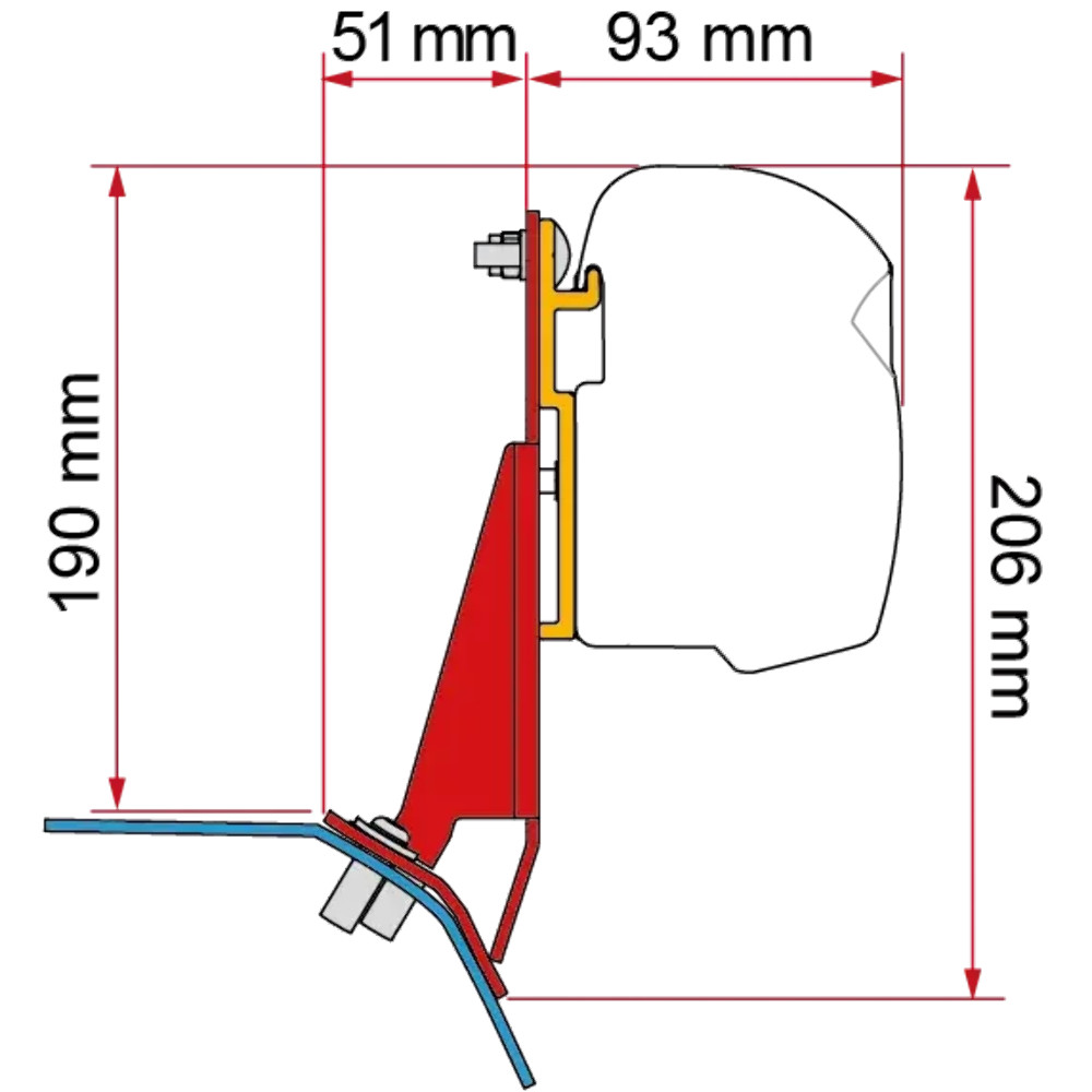 FIAMMA KIT FORD CUSTOM V710 RHD (F45 + F43)