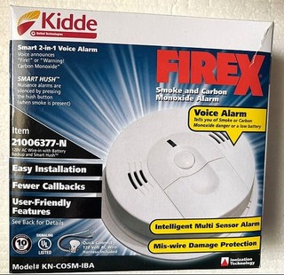 Kidde FireX KN COSM IBA Smart Smoke and Carbon Monoxide Voice Alarm Open Box