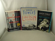 Amor Towles 3 Books A Gentleman in Moscow The Lincoln Highway Rules of Civility