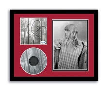 Taylor Swift Autographed Signed 11x14 Custom Framed CD Photo Folklore ACOA