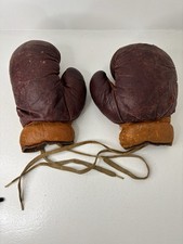 Guantoni da boxe vintage 10 oz made in USA in pelle usati - vedi foto per condizioni rari