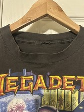 Vintage Megadeth 1992 1993 Countdown To Extinction T Shirt Large 90s Band Tee