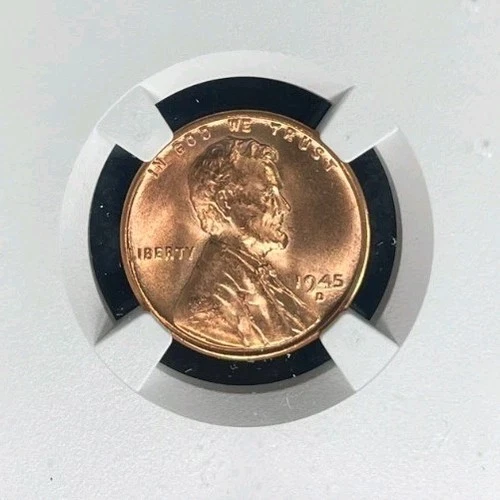 1945-D LINCOLN WHEAT CENT ~ NGC MS 65 RD ~BEAUTIFUL COIN~REF#98-197