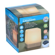 Grundig Solar Table Lamp Decorative LED Lighting Colour Changing Patio Outdoor