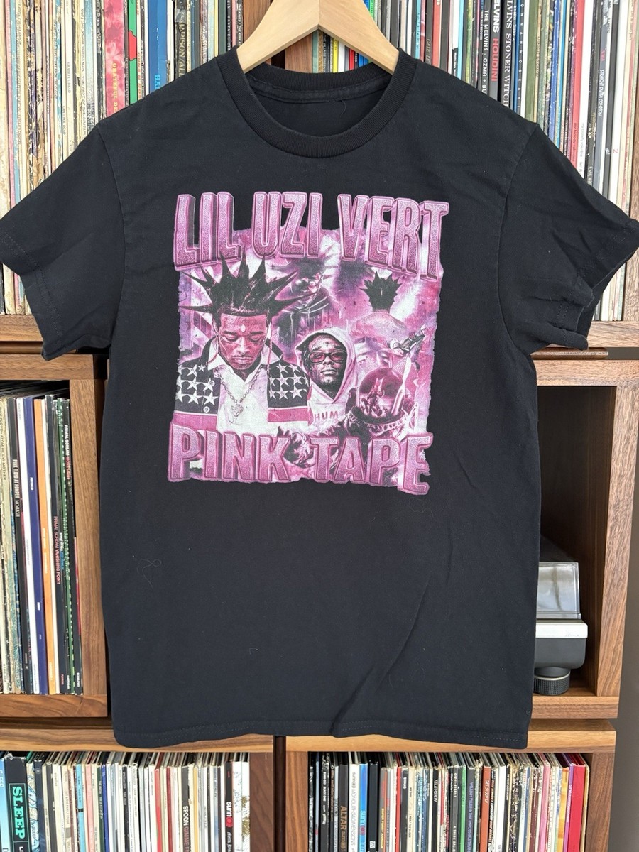 Lil Uzi Vert Authentic 2023 Pink Tape Concert Tour Shirt Black S
