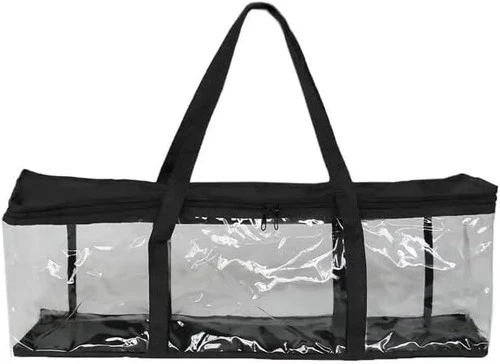 Portable CD Storage Bag, Disc CD Carry Case, Clear Cover with Zipper Protective-