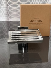 Restoration Hardware RHD Modern WM Wall Mount Soap Holder Dish POLISHED CHROME