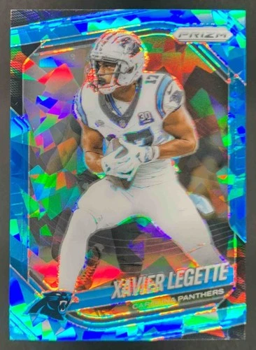 Xavier Legette 2025 Panini Prizm Blue Ice Prizm Panthers /99