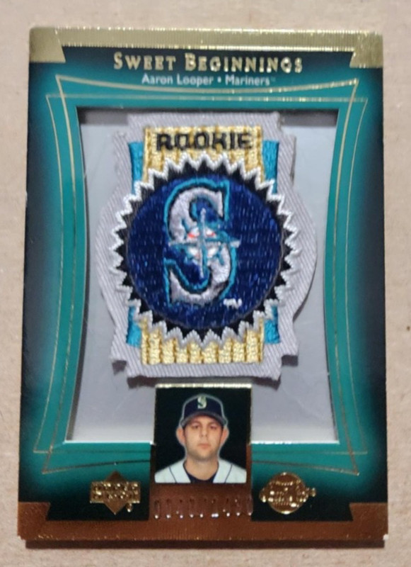 2003 Upper Deck Sweet Beginnings PATCH - Aaron Looper # 214 (40/1430)