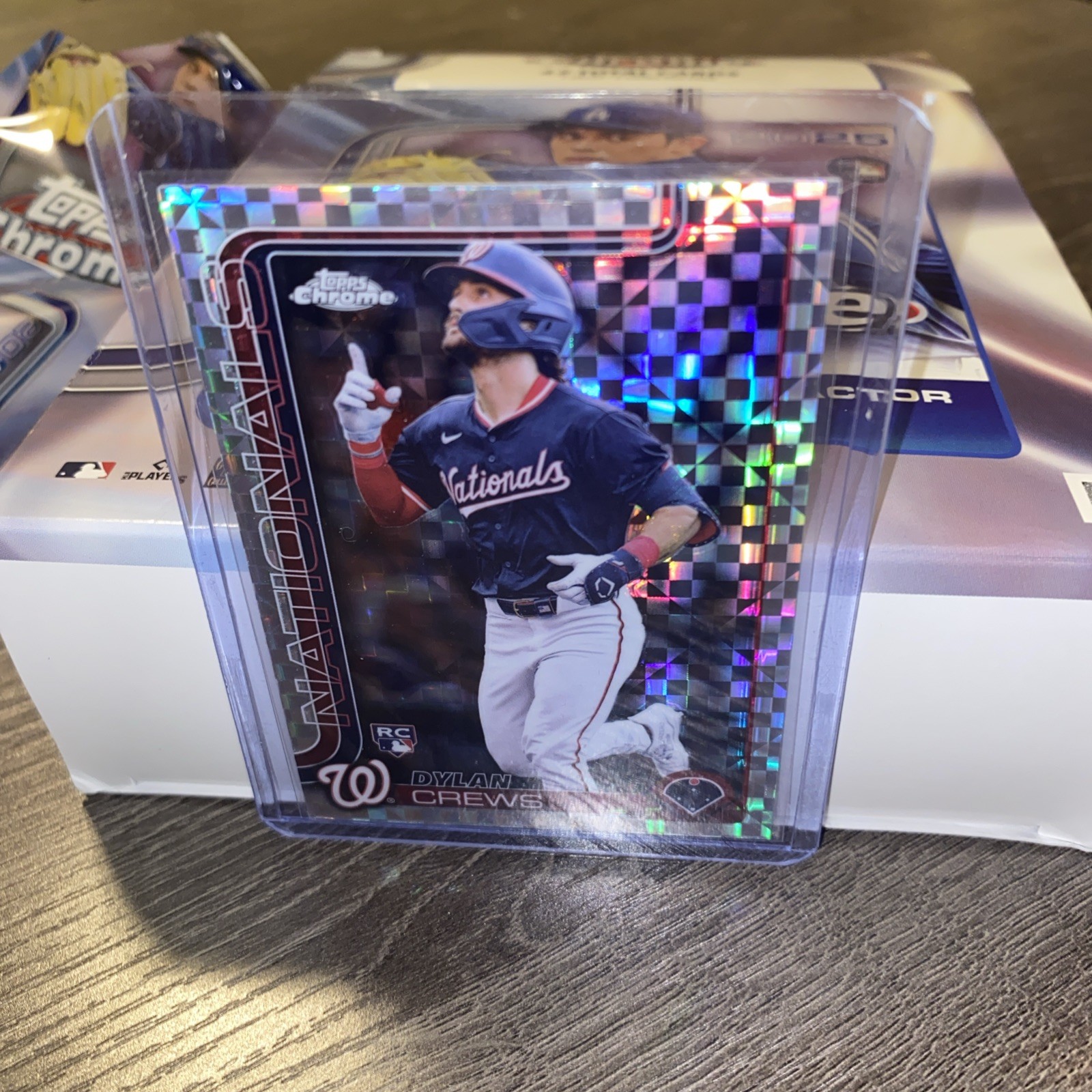 2025 Topps Chrome Dylan Crews RC X-Fractor Refractor #146 Nationals Rookie 