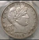 1914-P Barber Liberty Head Half Dollar 50c Extremely Fine