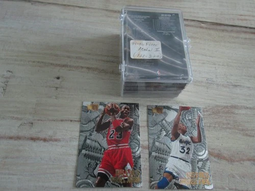 1995-96 FLEER METAL 2 SET WITH HOF MICHAEL JORDAN 121-220