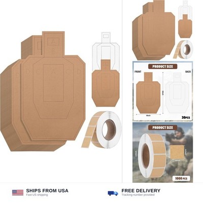 Shooting Targets for USPSA, 15/30/60/90/120PCS Cardboard Targets with Target ...