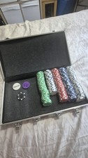 Poker Chips And Case. Not Full Set