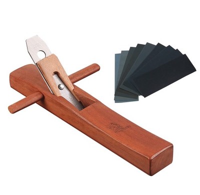 Hand Planer Wooden Plane Sandpaper Woodworking Block Smoothing Style A Tool