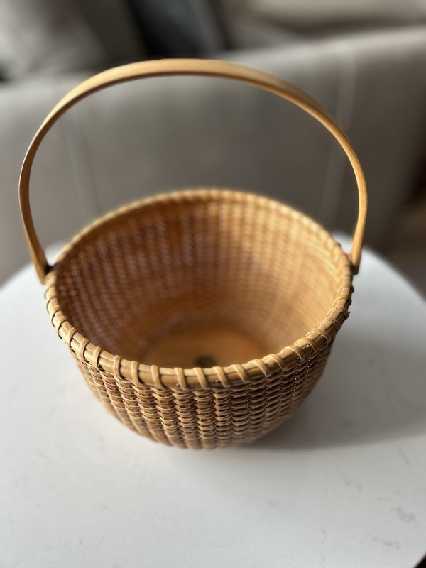Nathan Taylor by Basketville Nantucket Lightship Basket - 8 x 5 Inches NOS W Tag