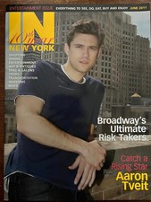 Aaron Tveit Moulin Rogue In New York 10th year magazine Catch A Rising Star 2011