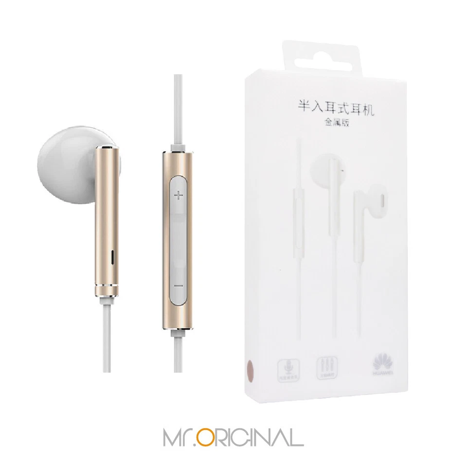 Original HUAWEI Official AM116 Half In-Ear Metal Earphones With Mic Retail Box - Image 2 of 4