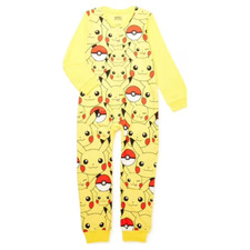 Pokemon Boys Classic One-Piece Union Suit Pajamas