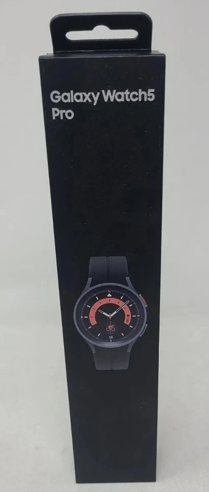 Samsung Galaxy Watch 5 Pro 45mm Titanium Black Sport Band Bluetooth WiFi GPS New - Image 2 of 2